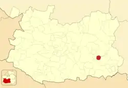 Расположение муниципалитета на карте провинции