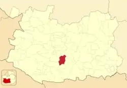 Расположение муниципалитета на карте провинции