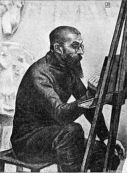 Портрет Александра Шарпантье работы Тео ван Рейссельберге