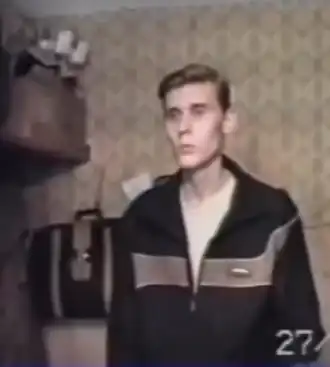 Лобанов на следственном эксперименте