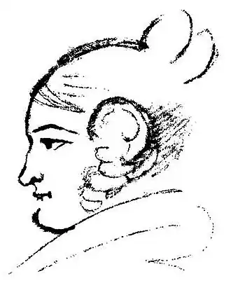 Портрет А. И. Осиповой (рисунок А.&nbsp;С.&nbsp;Пушкина)