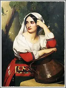 «Молодая итальянка у фонтана»