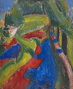 Фовистский пейзаж с красным и синим, 1909