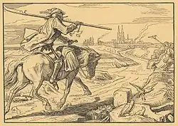 Лист 2 «Поездка в город» (нем. Der Ritt zur Stadt)