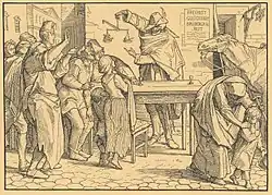 Лист 3 «Одурачивание народа» (нем. Die Betörung des Volkes)