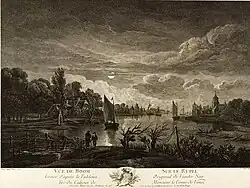 Вид с Бума на Рупель. По картине А. ван дер Нера.