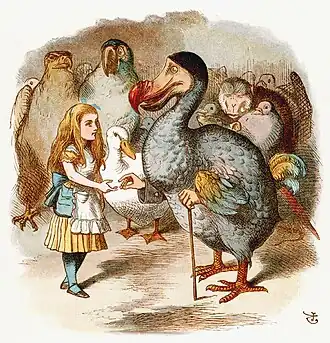 Птица Додо вручает приз Алисе