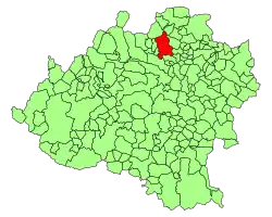 Расположение муниципалитета на карте провинции