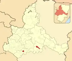 Расположение муниципалитета на карте провинции