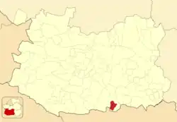 Расположение муниципалитета на карте провинции