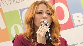 На встрече с поклонниками в «Московском доме книги», 2017 г.