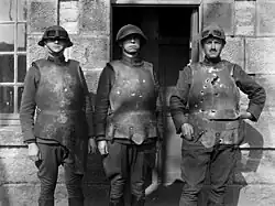 Испытание французских кирас. 1918&nbsp;год.