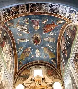 Амико Аспертини. Капелла Сант-Агостино. Бог-Отец, пророки и сивиллы. Роспись свода. 1508-1509