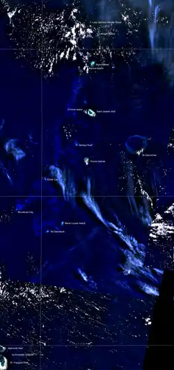 Острова на спутниковом фото