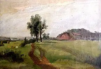 «Вид на Ананьинский могильник близ Елабуги» (И.&nbsp;И.&nbsp;Шишкин, 1861)