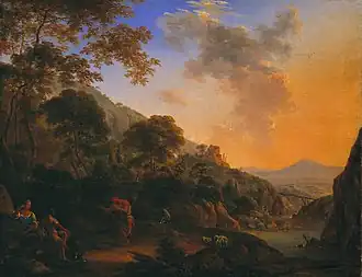 Пейзаж с танцующими пастухамихолст, масло 40 × 60 смГалерея Тейт, Лондон