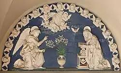 Благовещение Марии. 1463-1466. Мастерская Андреа делла Роббиа.