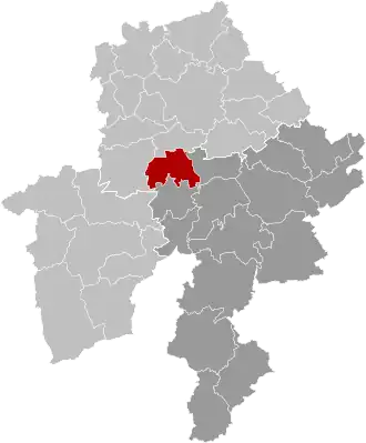Расположение муниципалитета на карте провинции