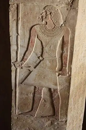 Изображение Анхтифи из его гробницы в Эль-Миалла. XXI&nbsp;в. до&nbsp;н.&nbsp;э.