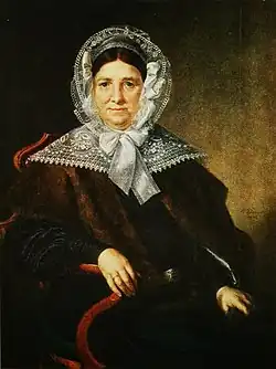 Портрет Анны Фёдоровны Мазуриной работы Василия Тропинина,1844 г. (ЛНХМ)