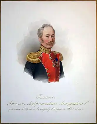 В. И. Гау. «Портрет полковника А. А. Лыщинского». 1850-е годы. Эрмитаж