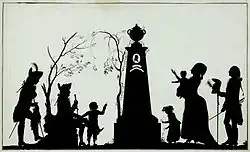 Семья Фридриха Вильгельма фон Бауэра перед надгробным памятником. После 1783 г. Бумага, чернила