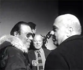 Бонито Олива (в центре),певец англ. Антонелло Вендитти (слева) и архитектор Массимилиано Фуксас