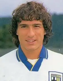 Антонио Бенарриво  в составе «Пармы», 1993