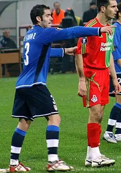 Лопес в матче за «Атлетико» в 2007 году