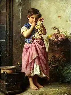 Ребёнок с виноградом (итал.&nbsp;La bimba e l'uva), 1884