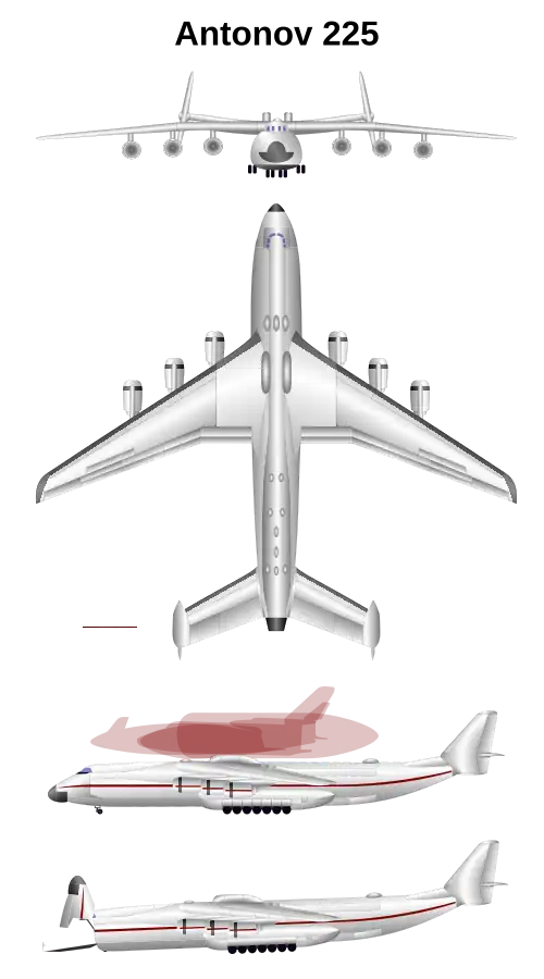 Орбитальный самолёт и внешний топливный бак системы МАКС