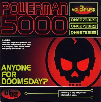 Обложка альбома Powerman 5000 «Anyone For Doomsday?» (2001)