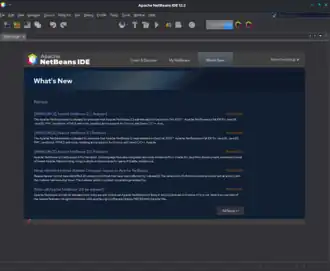 Скриншот программы NetBeans