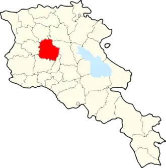 Апаранский район на карте