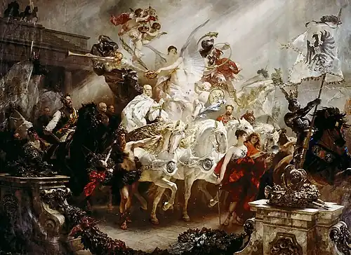 Одно из многочисленных произведений искусств, посвященных Вильгельму I