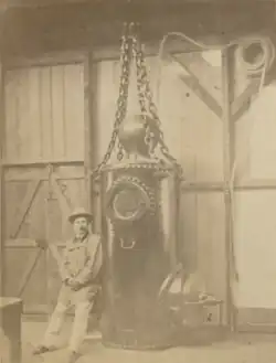 Водолазный колокол Базена, Виго, 1870