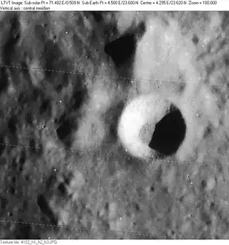 Снимок зонда Lunar Orbiter IV.