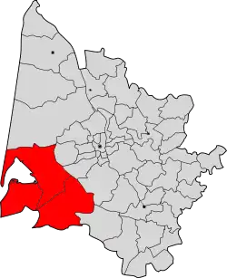 Аркашон на карте