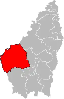 Тюэй на карте