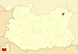 Расположение муниципалитета на карте провинции