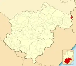 Расположение муниципалитета на карте провинции