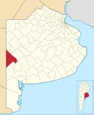 Муниципалитет Адольфо-Альсина на карте