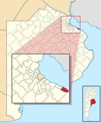 Муниципалитет Бериссо на карте