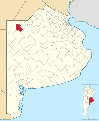 Муниципалитет Флорентино-Амегино на карте