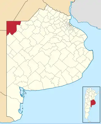 Муниципалитет Хенераль-Вильегас на карте