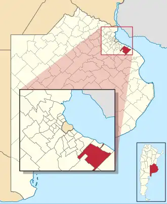 Муниципалитет Ла-Плата на карте