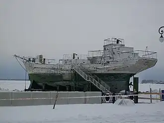 Шхуна «Запад» в 2009 (Архангельск), сгорела в 2016 году