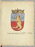 Герб Сатакунты из «Шведского гербовника» (Armorial suédois) (1562)