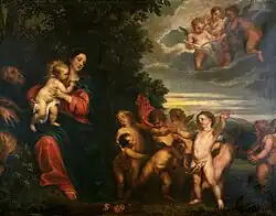 Отдых на пути в Египет. Холст, масло. Фонд Карипло, Милан