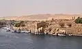 Остров Элефантина (Гезирет-Асуан) на реке Нил в Асуане